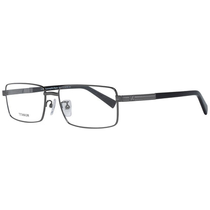 Ermenegildo Zegna Gunmetal Titanium Men Optical Frames with a 57mm lenses width