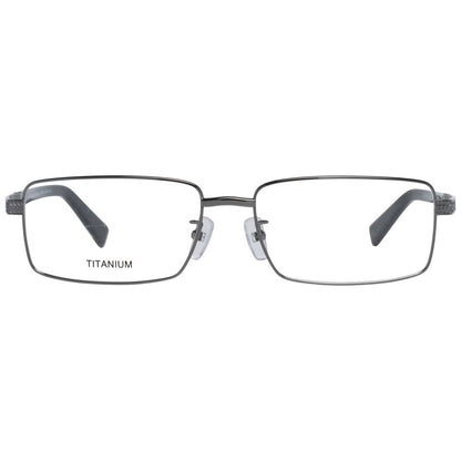 Rectangle style Gunmetal Gray Men Optical Frames with 16mm bridge width
