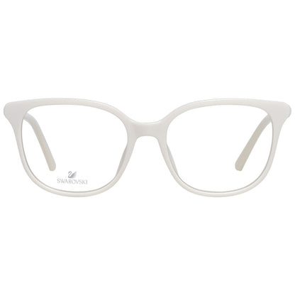 Swarovski White Women Optical Frames with Crystal Embellishments and Sleek Design