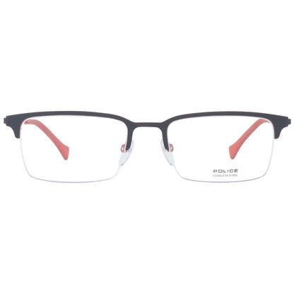 Rectangular red plastic frames for men with demo glasses lenses