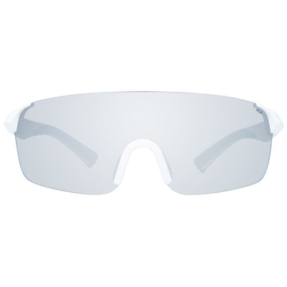 Men's White Plastic Frame Sunglasses with 100% UVA & UVB Protection