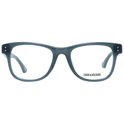 Full-rim oval style green plastic frames with transparent lenses