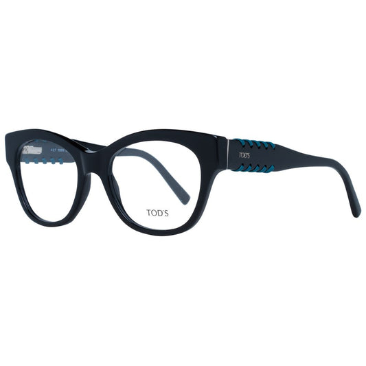 Tod's Black Women Optical Frames with square style and plastic frame