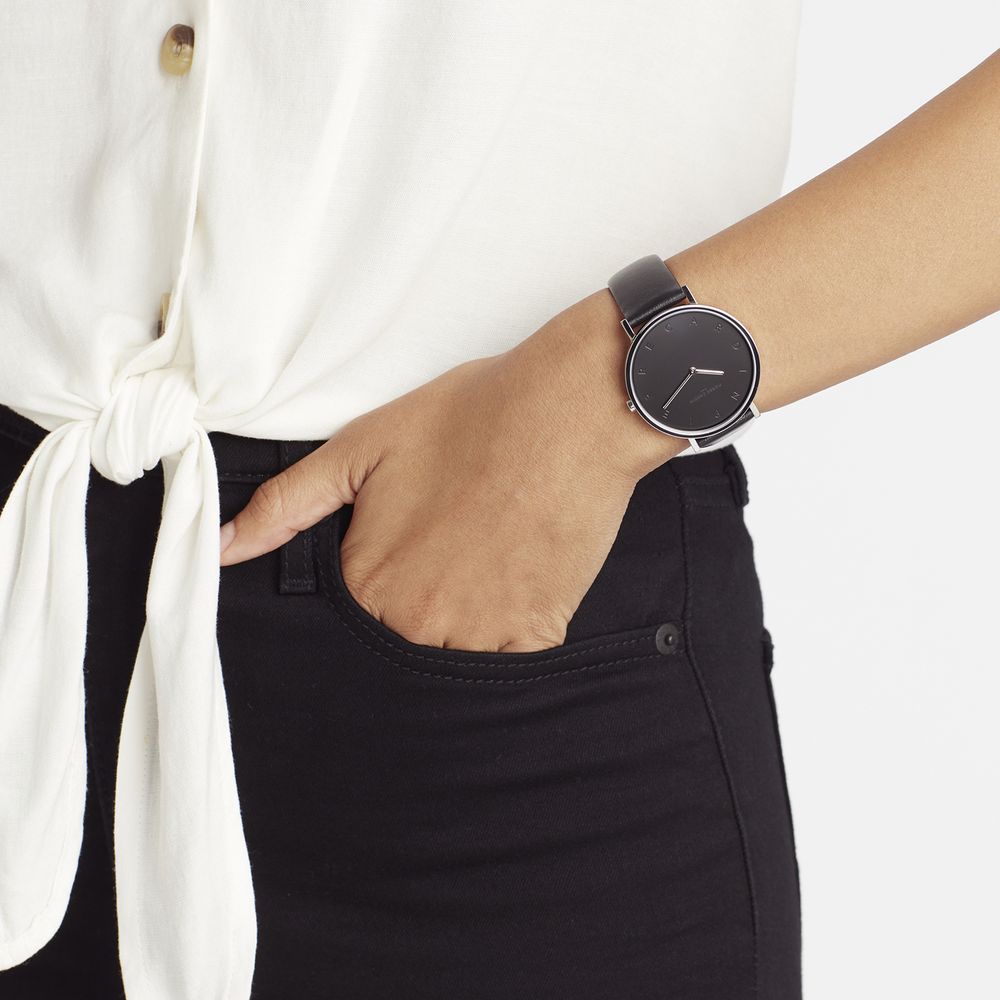 Elegant Silver Women's Watch with 3 ATM Water Resistance