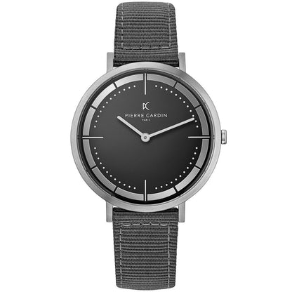 Pierre Cardin Silver Men Watch with Pin Buckle Closure