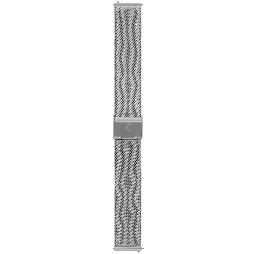 Men's Silver Watch with 3 ATM Water Resistance and Folding Clasp Closure
