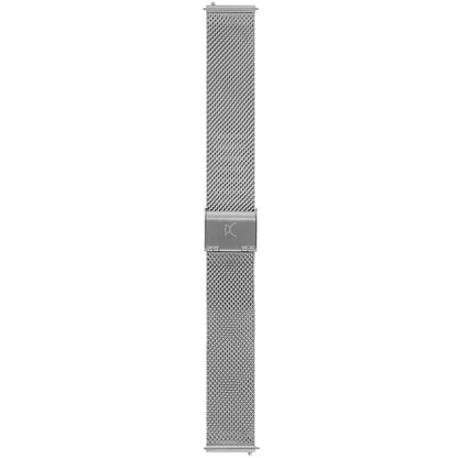 Men's Silver Watch with 3 ATM Water Resistance and Folding Clasp Closure