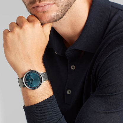 Gunmetal Pierre Cardin Gray Men Watch with 42mm Case Length and No Extra Function