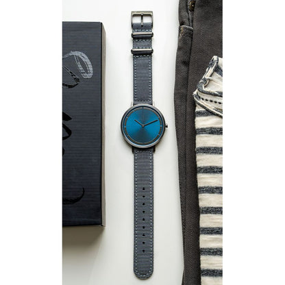 Quartz Battery Gunmetal Pierre Cardin Gray Men Watch with 195 max Wrist Circumference