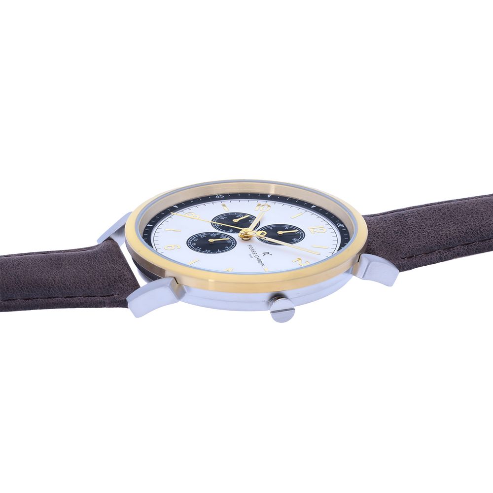 Contemporary multicolor men watch with day and date functions
