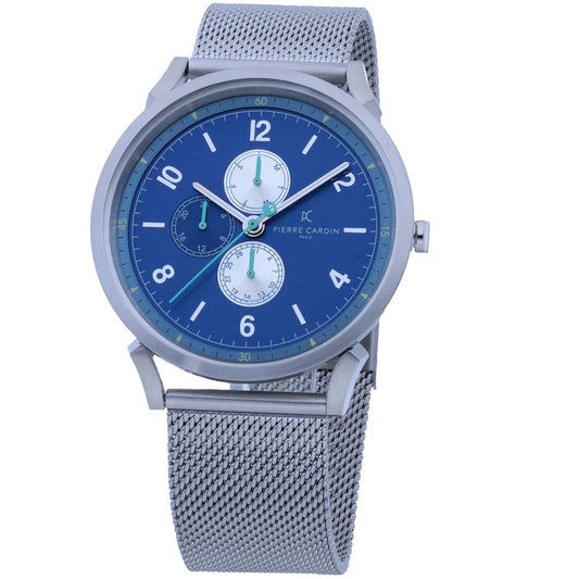 Pierre Cardin Silver Men Watch with Contemporary Style