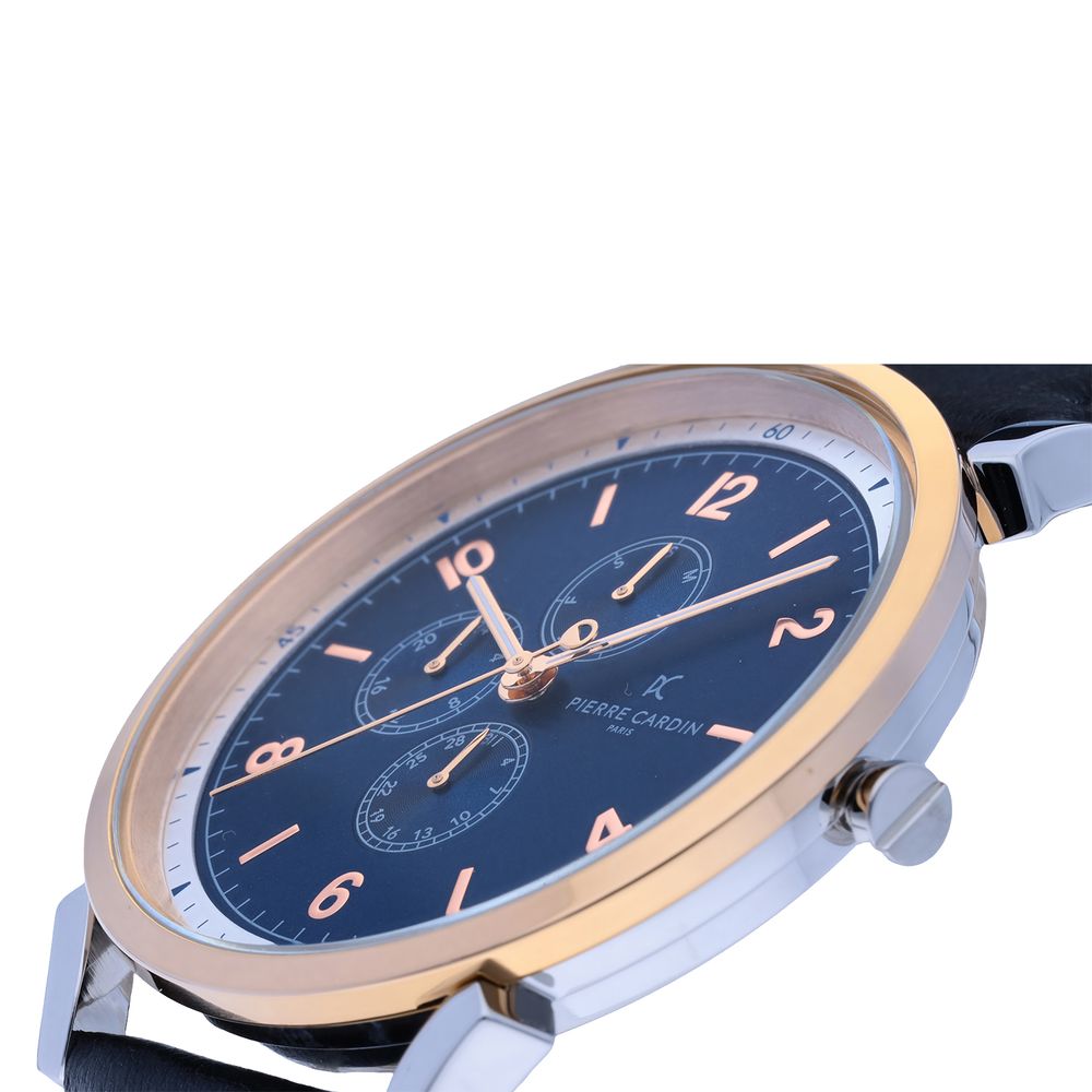 Quartz Battery-operated Silver Men Watch with Fixed Bezel and 210mm Max Wrist Circumference