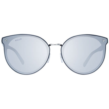 Round Style Grey Sunglasses for Women with Metal & Plastic Frame