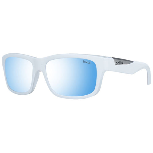 Bolle White Unisex Sunglasses with Blue Polarized & Mirrored Lenses