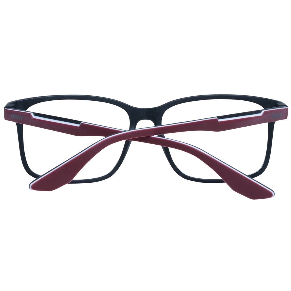 Black Men Optical Frames with Plastic Frame, 55-15-145 size, and Multicolor Frame color