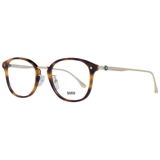 BMW Brown Men Optical Frames with round style and full-rim design