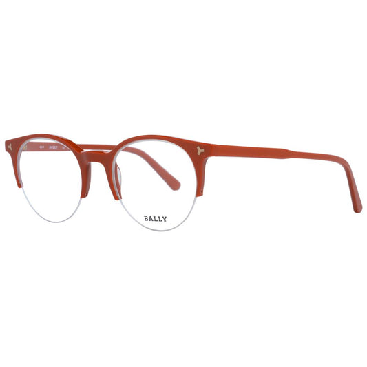 Bally Brown Unisex Optical Frames with Demo Plastic Lenses
