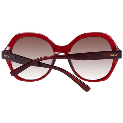 Plastic red frames with 55-19-140 size and branded case included