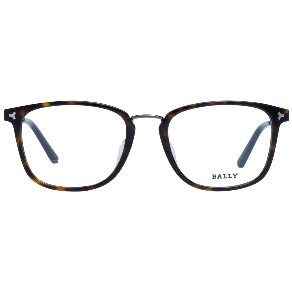 Brown Plastic Men Optical Frames with Demo Glasses