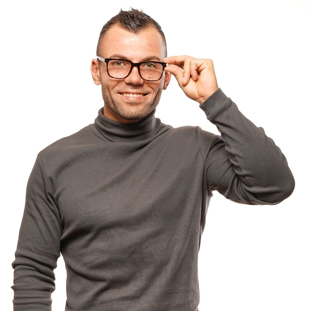 Brown plastic frames for men with 40mm lenses height and 18mm bridge width
