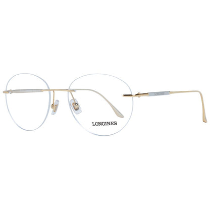 Longines Gold Men Optical Frames with round demo glasses