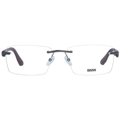 Rectangle style Gunmetal Optical Frames for Men with Plastic Demo Glasses