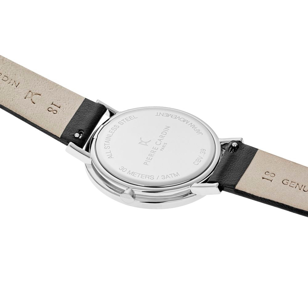 Classic Analog Pierre Cardin Silver Women Watch with Mineral Glass Display