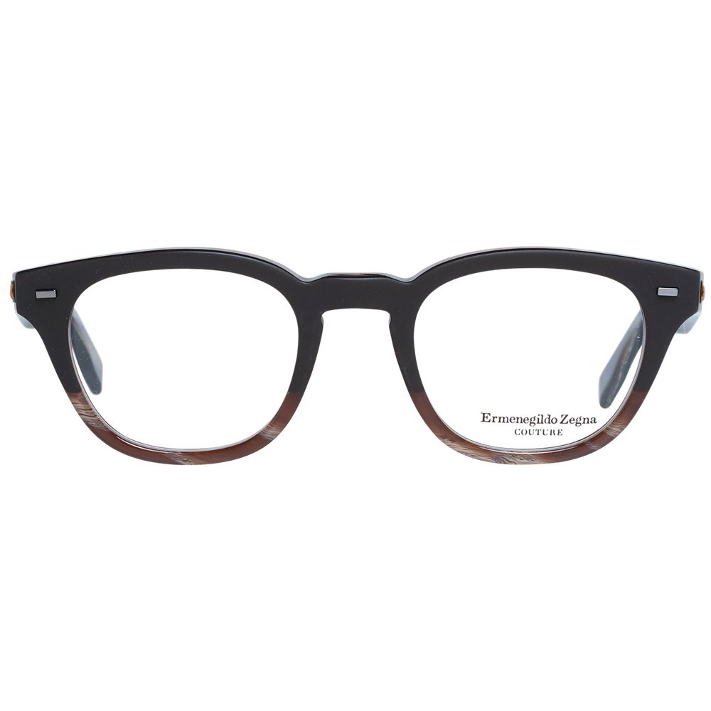 Plastic frame in brown color with spring hinge