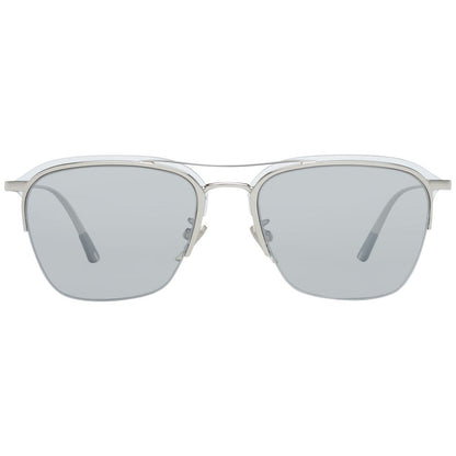 Silver metal and plastic sunglasses for men with silver lenses and 100% UVA & UVB protection
