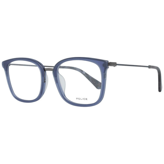 Police Blue Men Optical Frames with metal and plastic frame in trapezium style