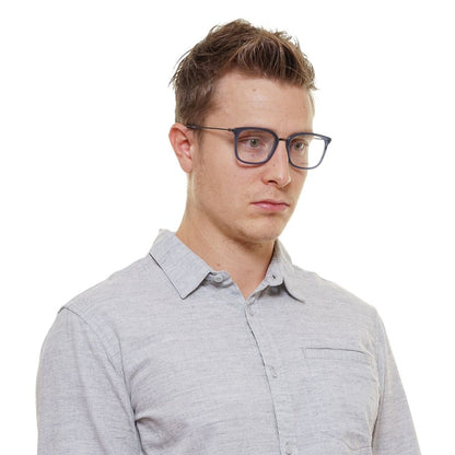 Men's Police Blue Optical Frames with 51mm lenses width and no extra features