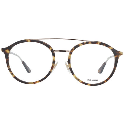 Police brown men optical frames with rectangular shape and sleek design