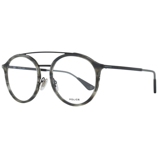 Police Gray Men Optical Frames 52-19-140 Aviator Style Demo Glasses