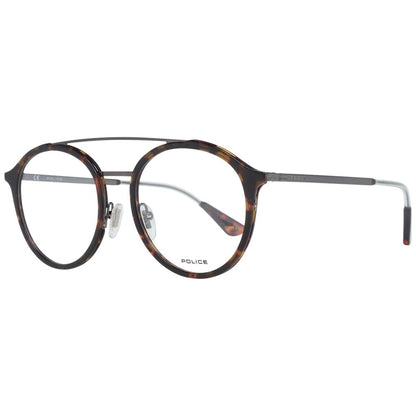 Police Brown Men Optical Frames, Aviator Style, Metal & Plastic Material