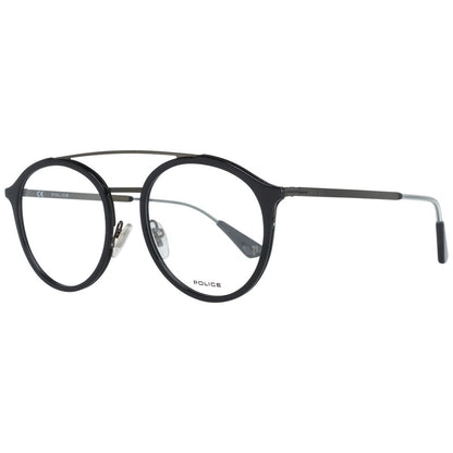 Black aviator style men's optical frames with metal and plastic material 