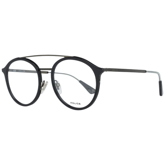 Black aviator style men's optical frames with metal and plastic material 