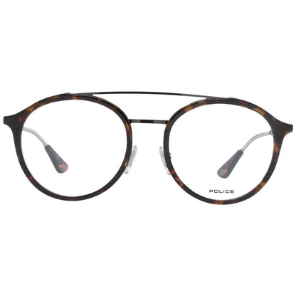  Men's full-rim brown optical frames with demo plastic lenses