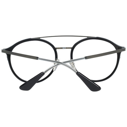 Full-rim black frames with 19mm bridge width and 140mm temples length 