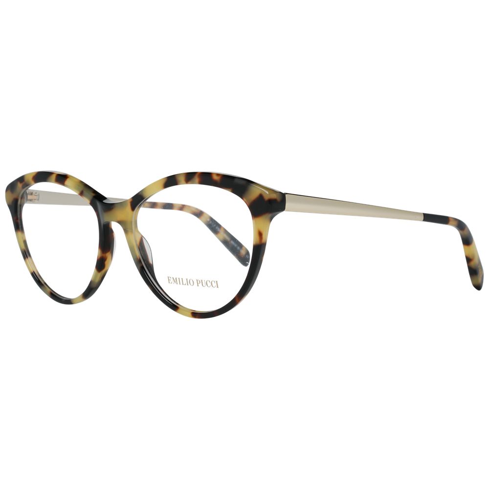Emilio Pucci Brown Women Optical Frames, Metal & Plastic Material