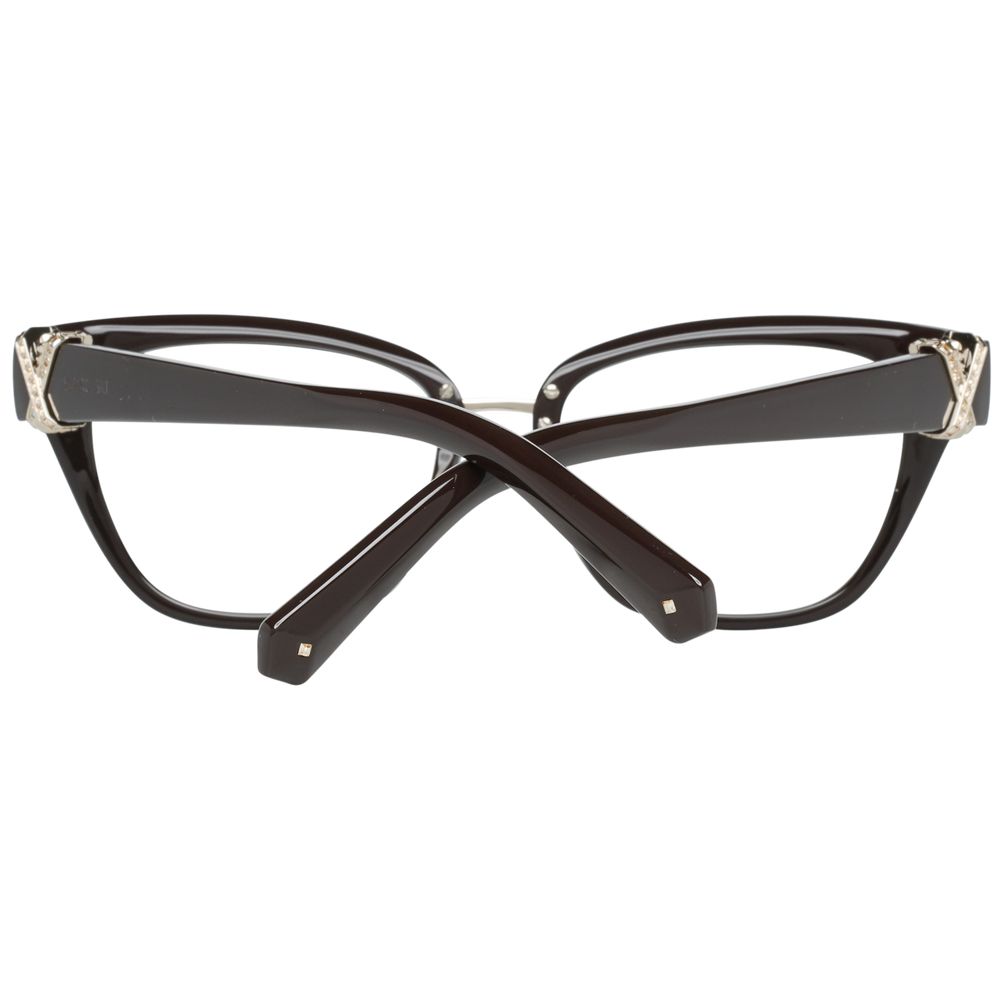 Demonstration glasses with plastic lenses and cat eye style