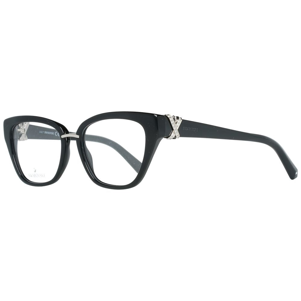 Swarovski Black Women Optical Frames with 52mm lenses width and full-rim style