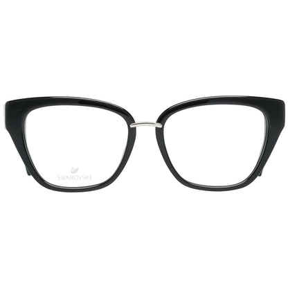 Black plastic frames for women with butterfly style and Swarovski Element