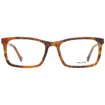 Men's brown plastic frames with 54-19-145 size and 54mm lenses width