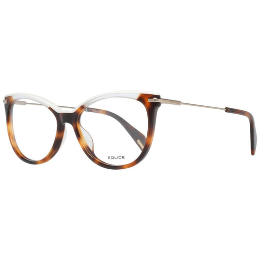 Brown women optical frames with metal and plastic material, full-rim style, and branded case included