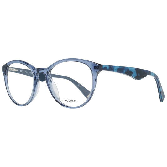 Police Blue Women Optical Frames with Plastic Frame Material and Butterfly Style