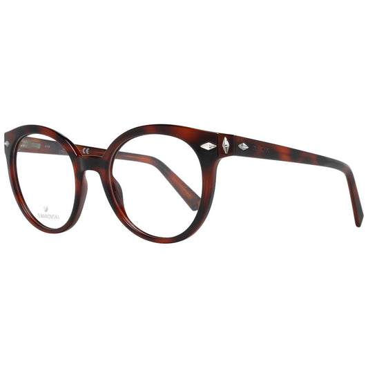 Swarovski Brown Women Optical Frames with Plastic Full-Rim and Spring Hinge