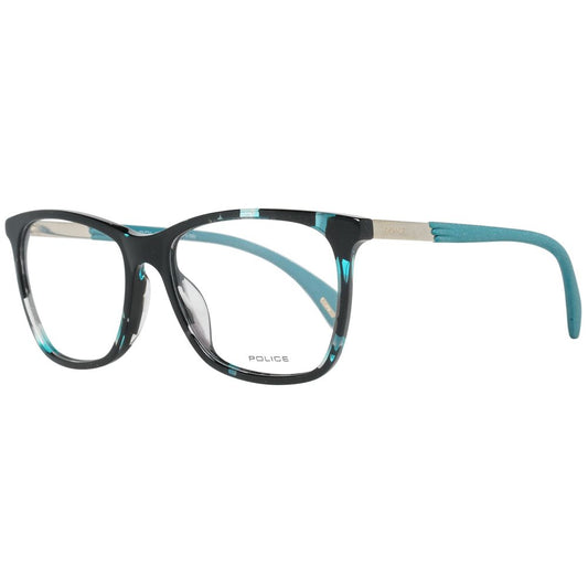 Black metal and plastic full-rim optical frames for women