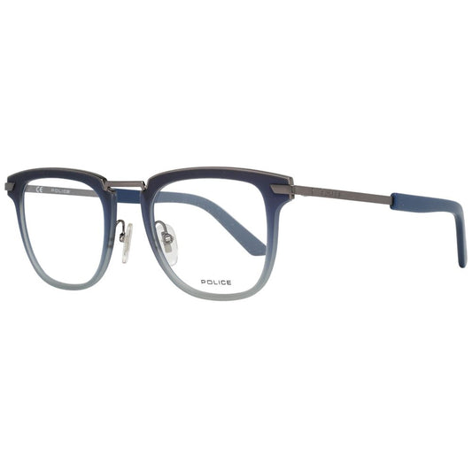 Police Gray Men Optical Frames in Gunmetal Metal & Plastic Material