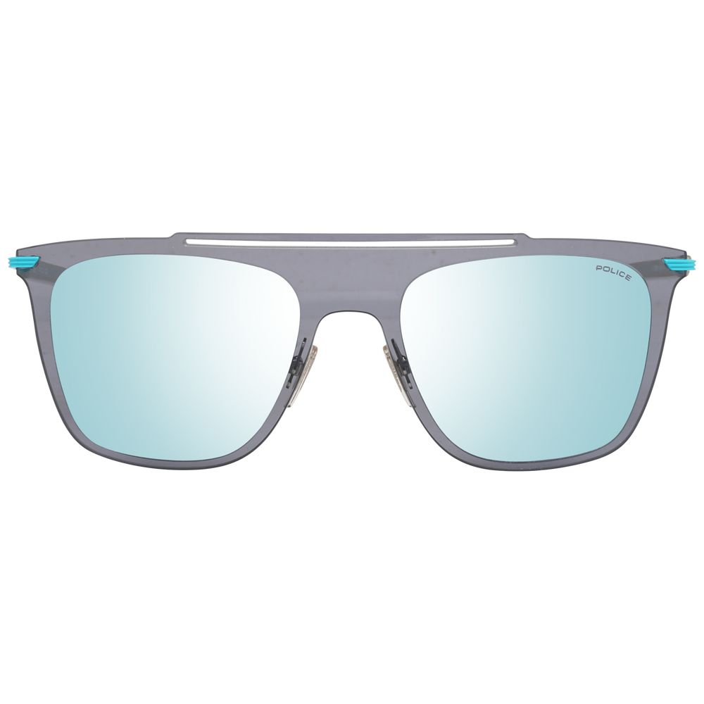 Rectangle style Police Blue Men Sunglasses with 100% UVA & UVB protection