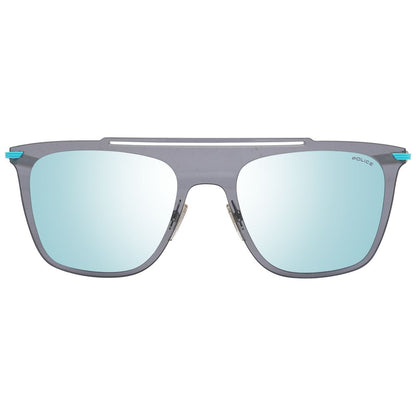 Rectangle style Police Blue Men Sunglasses with 100% UVA & UVB protection